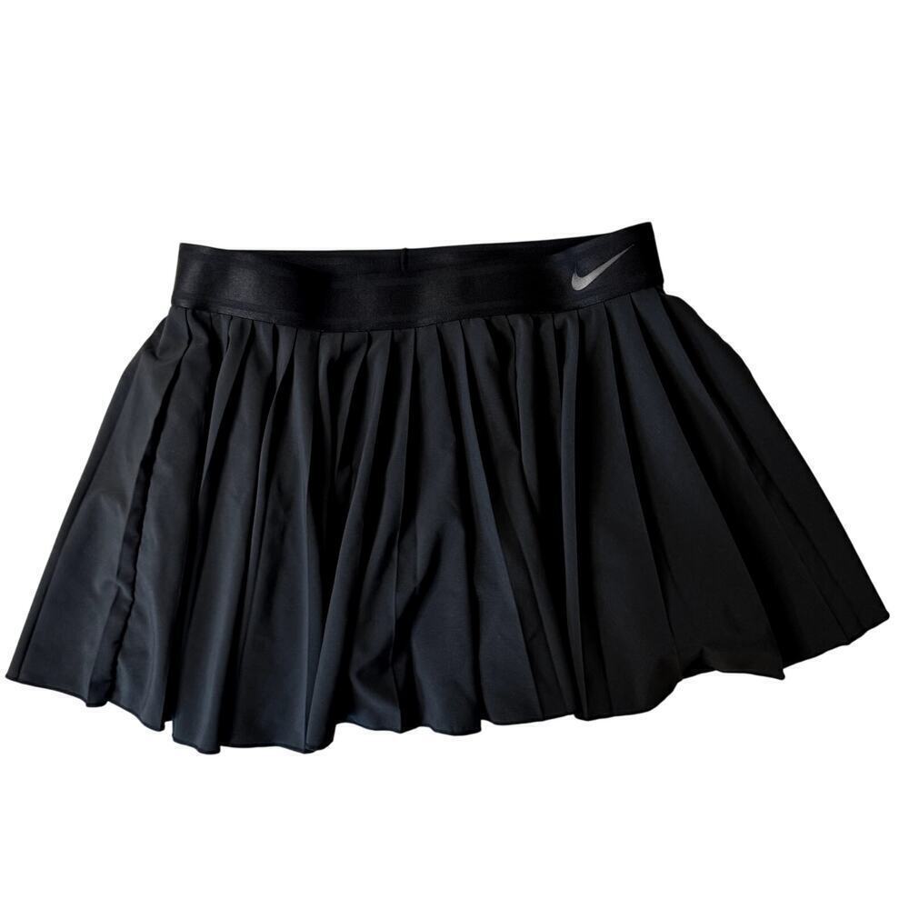 Nike Black Victory Court Tennis Skirt Size Medium Women's 13 inches - Picture 1 of 6